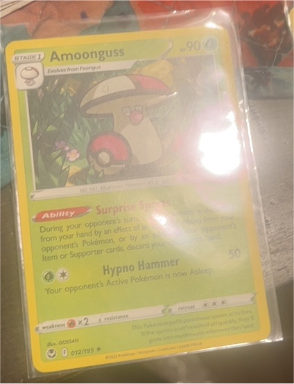 2022 Pokémon TCG Silver Tempest #012 Amoonguss — front