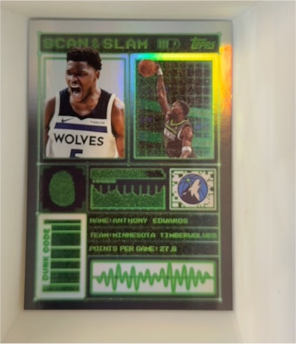 2025-26 Topps #SS-9 Anthony Edwards Scan & Slam — front