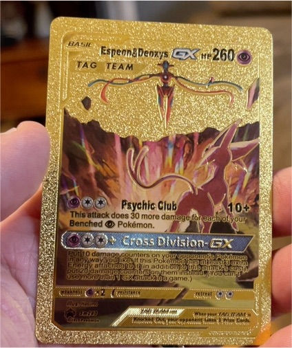 Pokémon SM240 Espeon & Deoxys GX Tag Team — front