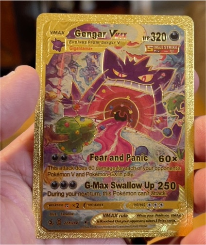 2021 Pokemon Fusion Strike #271 Gengar VMAX — front