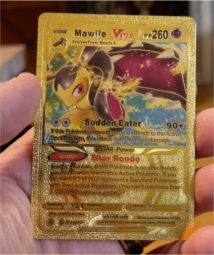 Mawile VSTAR Gold Foil Fan Art #071/195 — front