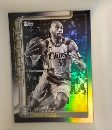2025 Topps Blackout #33 Nicolas Batum — front