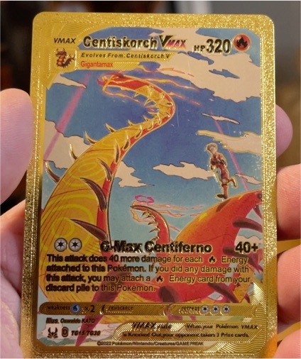 2022 Pokemon Centiskorch VMAX TG15/TG30 — front