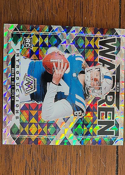 2025 Panini Mosaic #10 Tyler Warren Colts Introductions — front