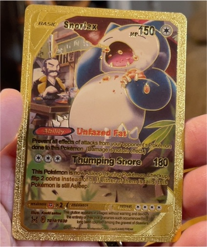 2022 Pokémon TG10/TG30 Snorlax Lost Origin Trainer Gallery — front
