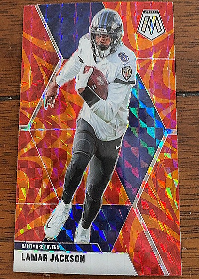 2020 Panini Mosaic #19 Lamar Jackson — front