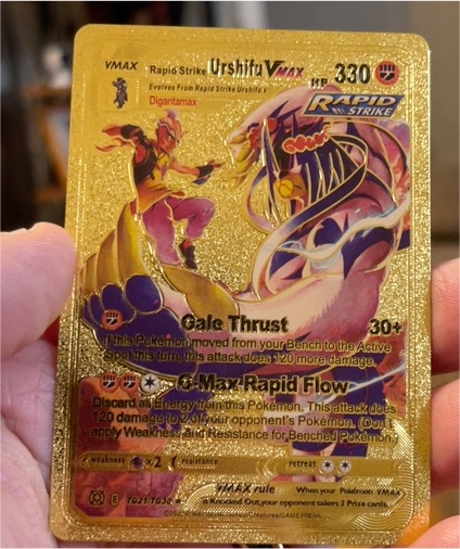 2022 Pokémon Rapid Strike Urshifu VMAX #TG21/TG30 — front