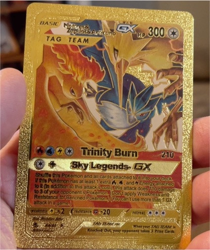 2019 Pokémon TCG Hidden Fates #44 Moltres & Zapdos & Articuno GX — front