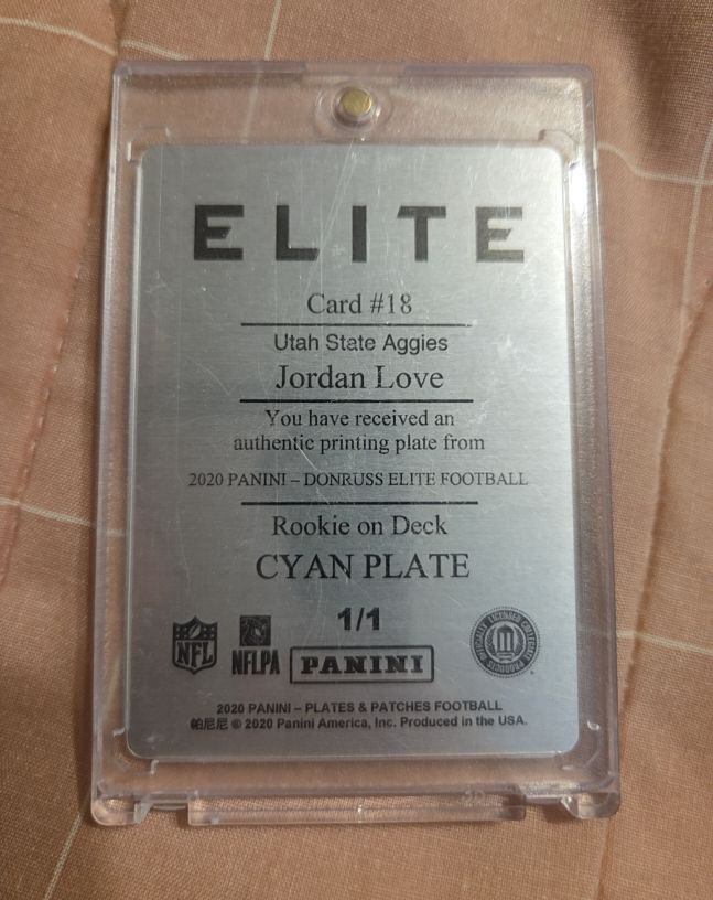 2020 Panini Donruss Elite Football #18 Jordan Love — front