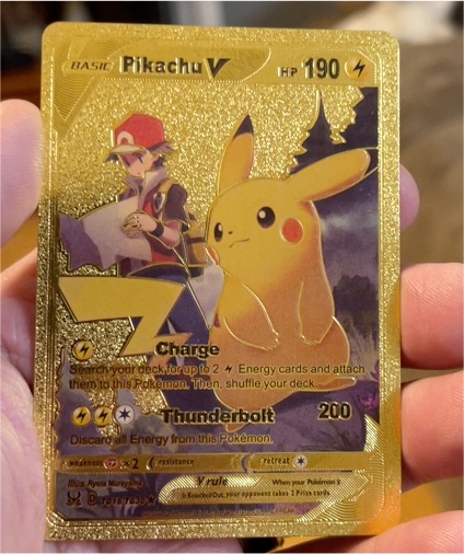 2022 Pokemon Pikachu V #TG16/TG30 — front