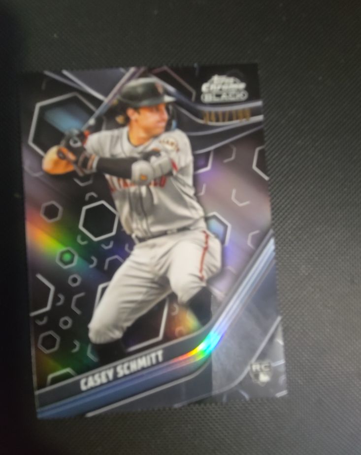 2023 Topps Chrome Black Casey Schmitt RC — front