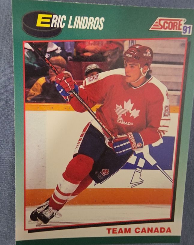 1991-92 Score Rookie and Traded #88T Eric Lindros Team Canada — front