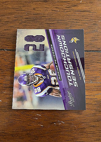 2010 Panini Prestige #1 Adrian Peterson Touchdown Sensations — front