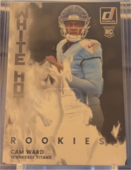 2025 Panini Donruss White Hot Rookies #WHR-CMW Cam Ward — front