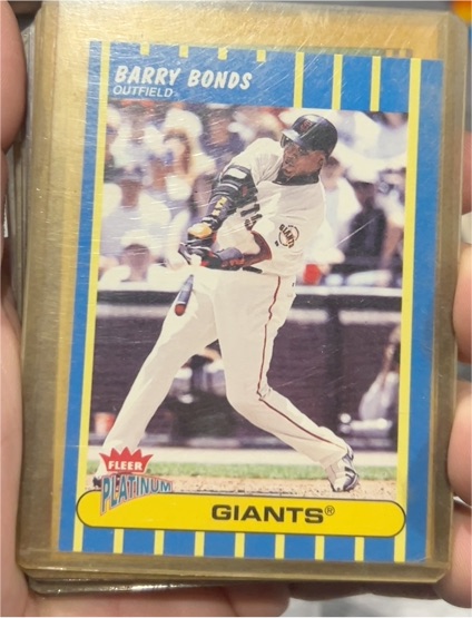 1990 Fleer Platinum #4 Barry Bonds — front