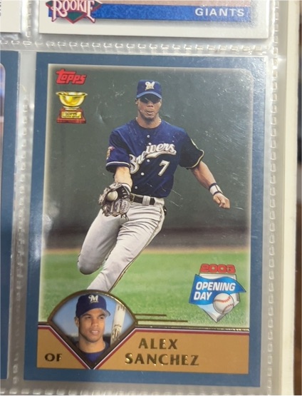 2003 Topps Opening Day #153 Alex Sanchez — front