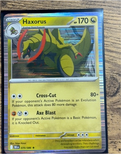 2025 Pokémon SV: Black Bolt #070 Haxorus — front