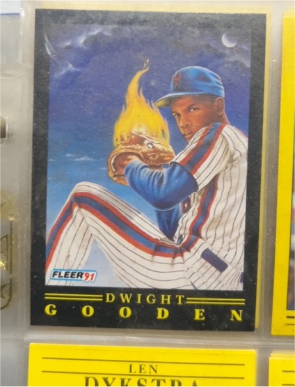 1991 Fleer Pro-Visions #7 Dwight Gooden — front