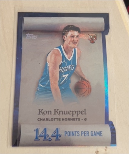 2025-26 Topps Holiday #ML-4 Kon Knueppel Making The Nice List RC — front