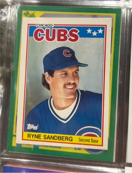 1988 Topps UK Minis #65 Ryne Sandberg — front