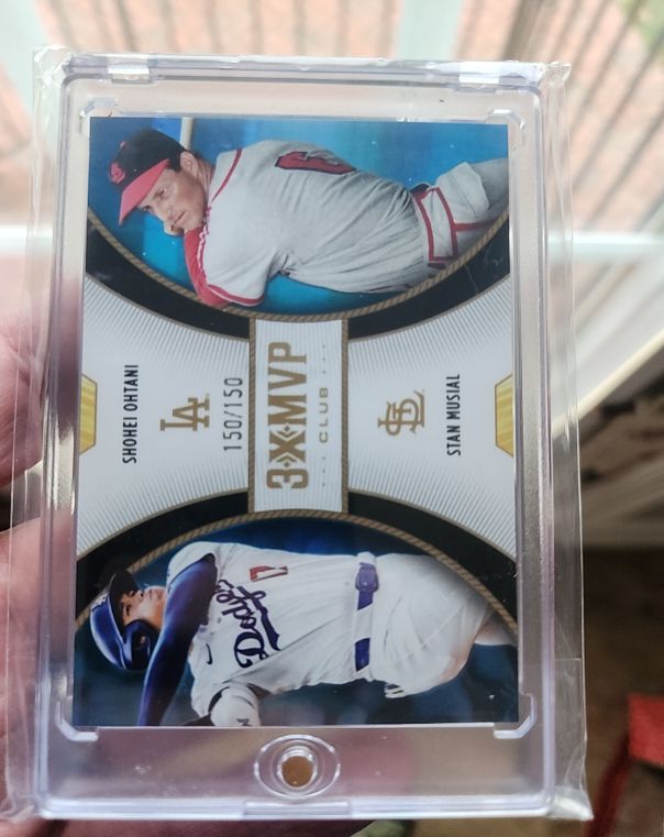 2025 Topps 3X MVP #D9 Shohei Ohtani & Stan Musial — front