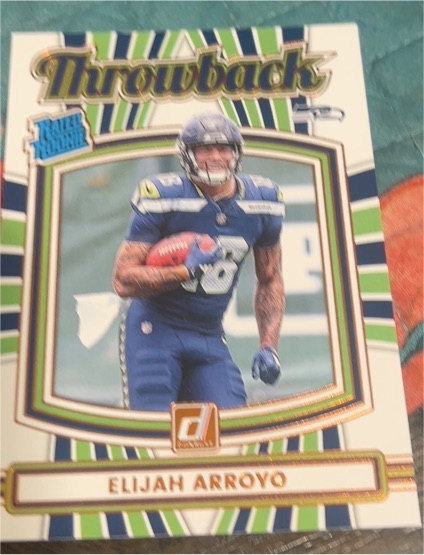 2025 Panini Donruss #44 Elijah Arroyo Throwback Rated Rookie — front