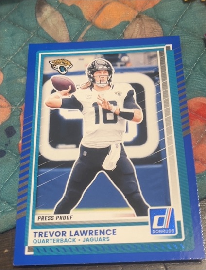 2025 Donruss #216 Trevor Lawrence Press Proof — front