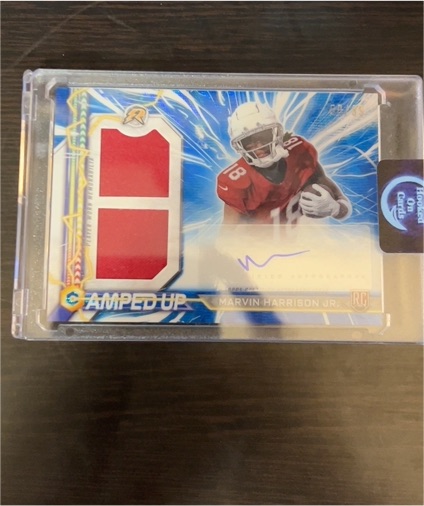 2024 Topps Resurgence Amped Up #AU-MH Marvin Harrison Jr. — front