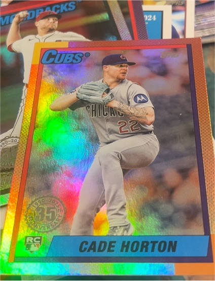 2025 Topps Update #U90-16 Cade Horton 1990 Topps Baseball 35th Anniversary — front