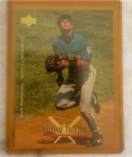 1995 Upper Deck National Packtime #12 Alex Rodriguez — front
