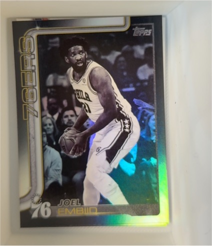 2025-26 Topps Basketball Blackout #22 Joel Embiid — front