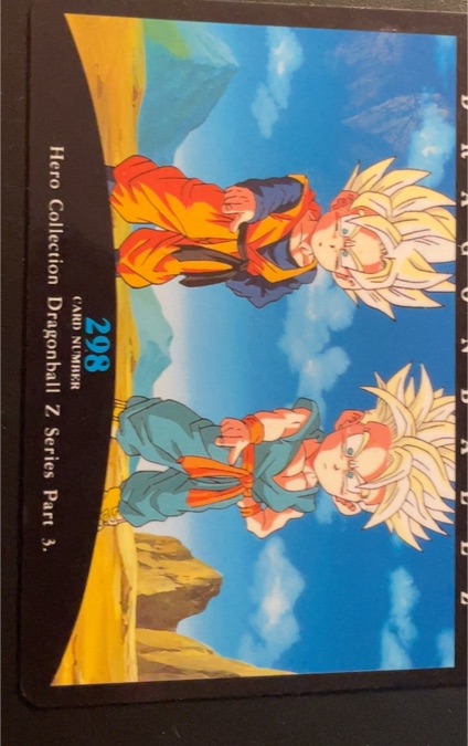 1995 Dragon Ball Z Hero Collection Series Part 3 #298 Super Saiyan Goten & Trunks — front
