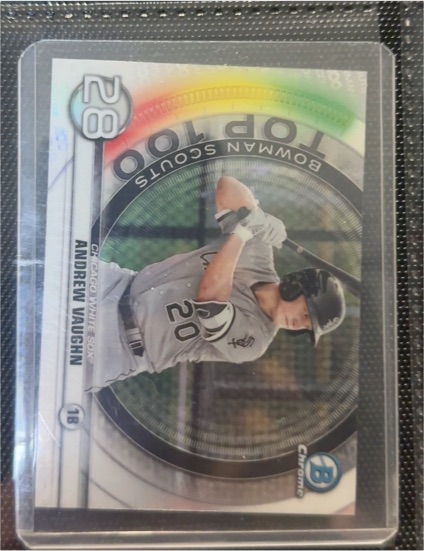 2020 Bowman Chrome Bowman Scouts Top 100 #BTP-28 Andrew Vaughn — front