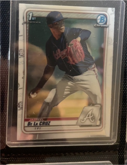 2020 Bowman Chrome Prospects #BCP-115 Jasseel De La Cruz — front