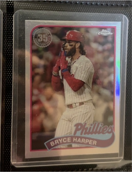 2024 Topps Chrome 1989 35th Anniversary #89CB-10 Bryce Harper — front