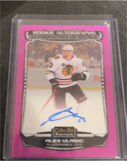 2022-23 O-Pee-Chee Platinum Rookie Autographs #R-AV Alex Vlasic — front