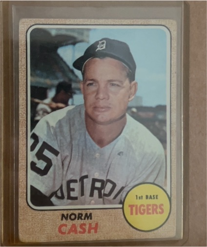 1968 Topps #256 Norm Cash — front