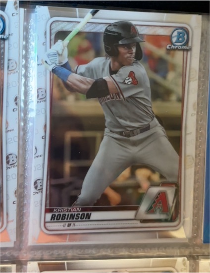 2020 Bowman Chrome Prospects #BCP-27 Kristian Robinson — front