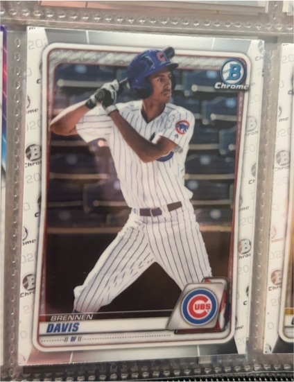 2020 Bowman Chrome Prospects #BCP-141 Brennen Davis — front