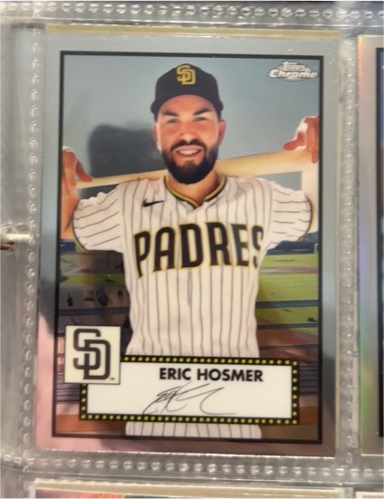 2021 Topps Chrome Platinum Anniversary #334 Eric Hosmer — front