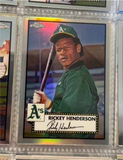 2021 Topps Chrome Platinum Anniversary #501 Rickey Henderson — front