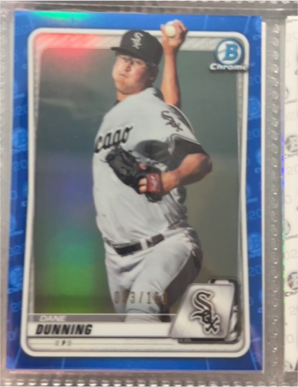 2020 Bowman Chrome Prospects #BCP-92 Dane Dunning — front