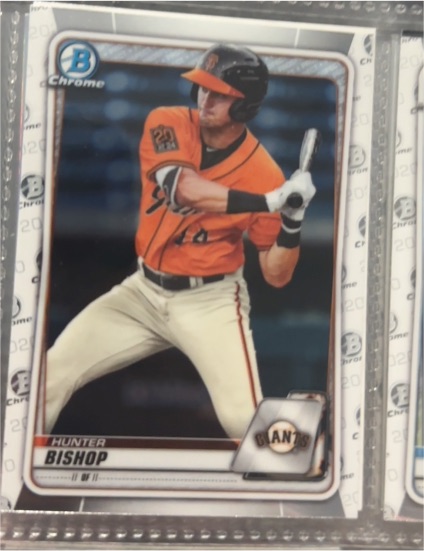 2020 Bowman Chrome #BCP-129 Hunter Bishop — front