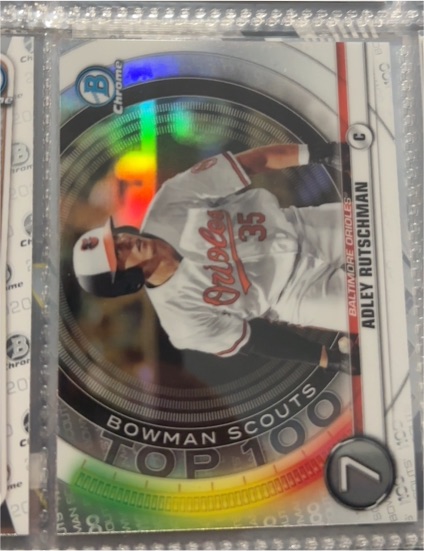 2020 Bowman Chrome Scouts Top 100 #BTP-7 Adley Rutschman — front