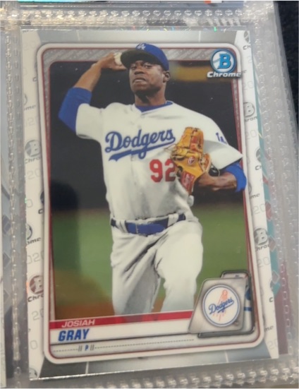 2020 Bowman Chrome Prospects #BCP-48 Josiah Gray — front