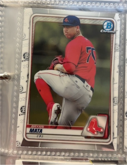 2020 Bowman Chrome Prospects #BCP-128 Bryan Mata — front