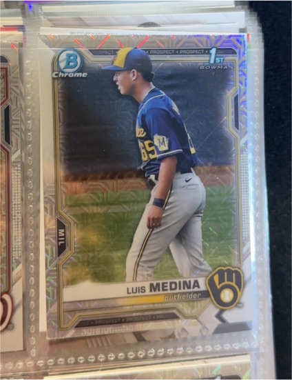 2021 Bowman Chrome Prospects #BCP-202 Luis Medina — front
