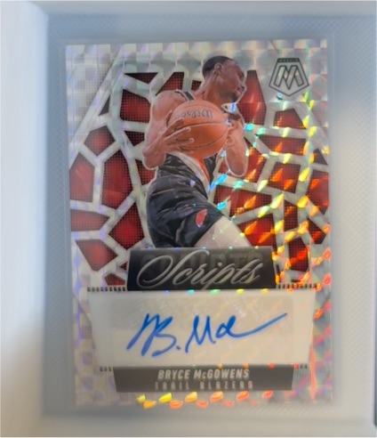 2024-25 Panini Mosaic Scripts #MS-BMG Bryce McGowens — front
