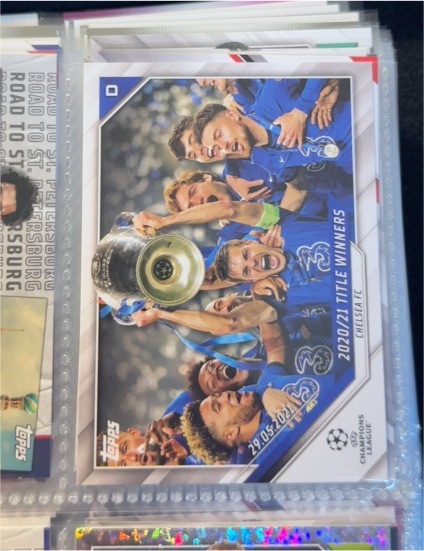 2021-22 Topps UEFA Champions League #45 2020/21 Title Winners Chelsea FC — front