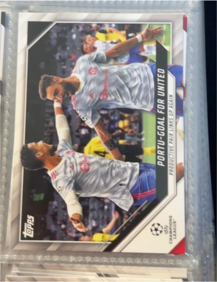 2021-22 Topps UEFA Champions League #128 Portu-goal for United — front